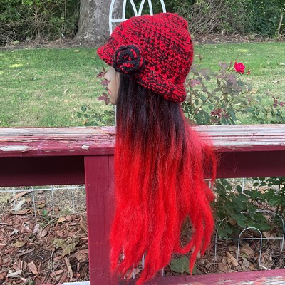 Red fedora with extensions - image2